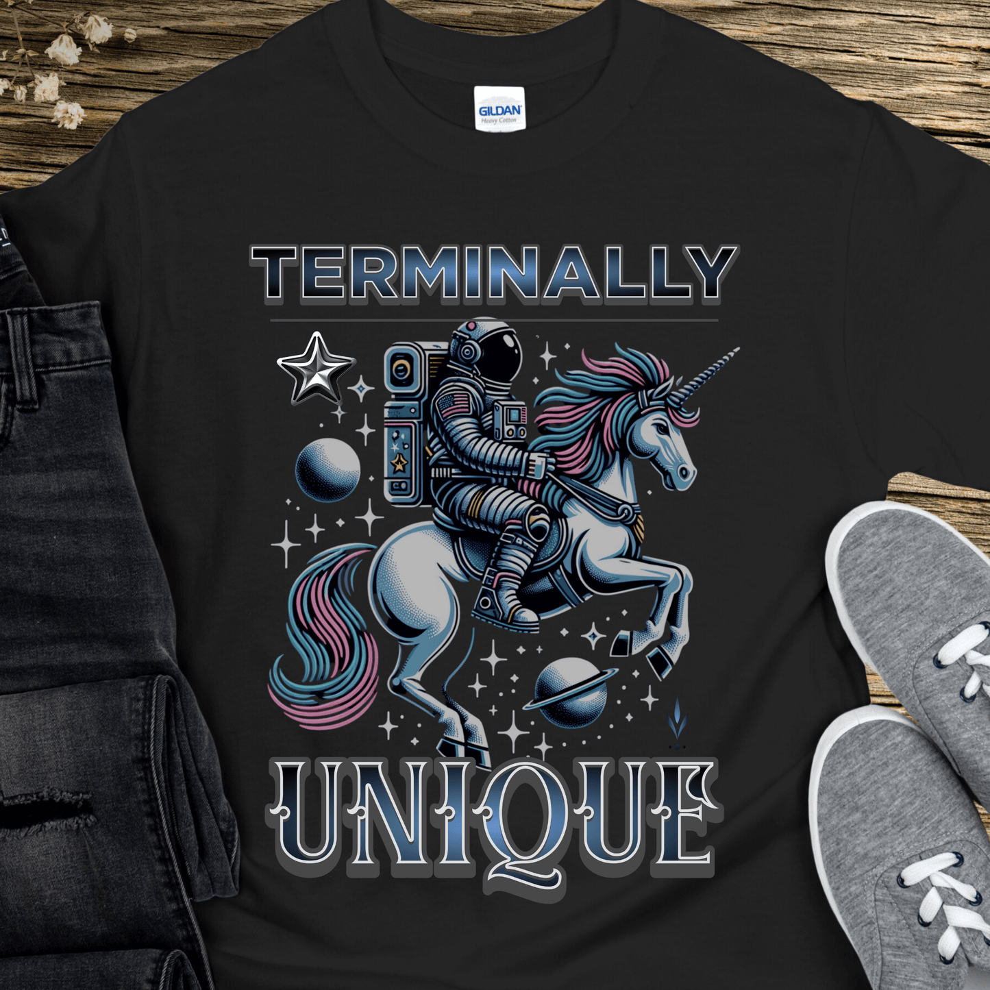 Recovery T-Shirt | Inspiring Sobriety | Terminally Unique Space Unicorn