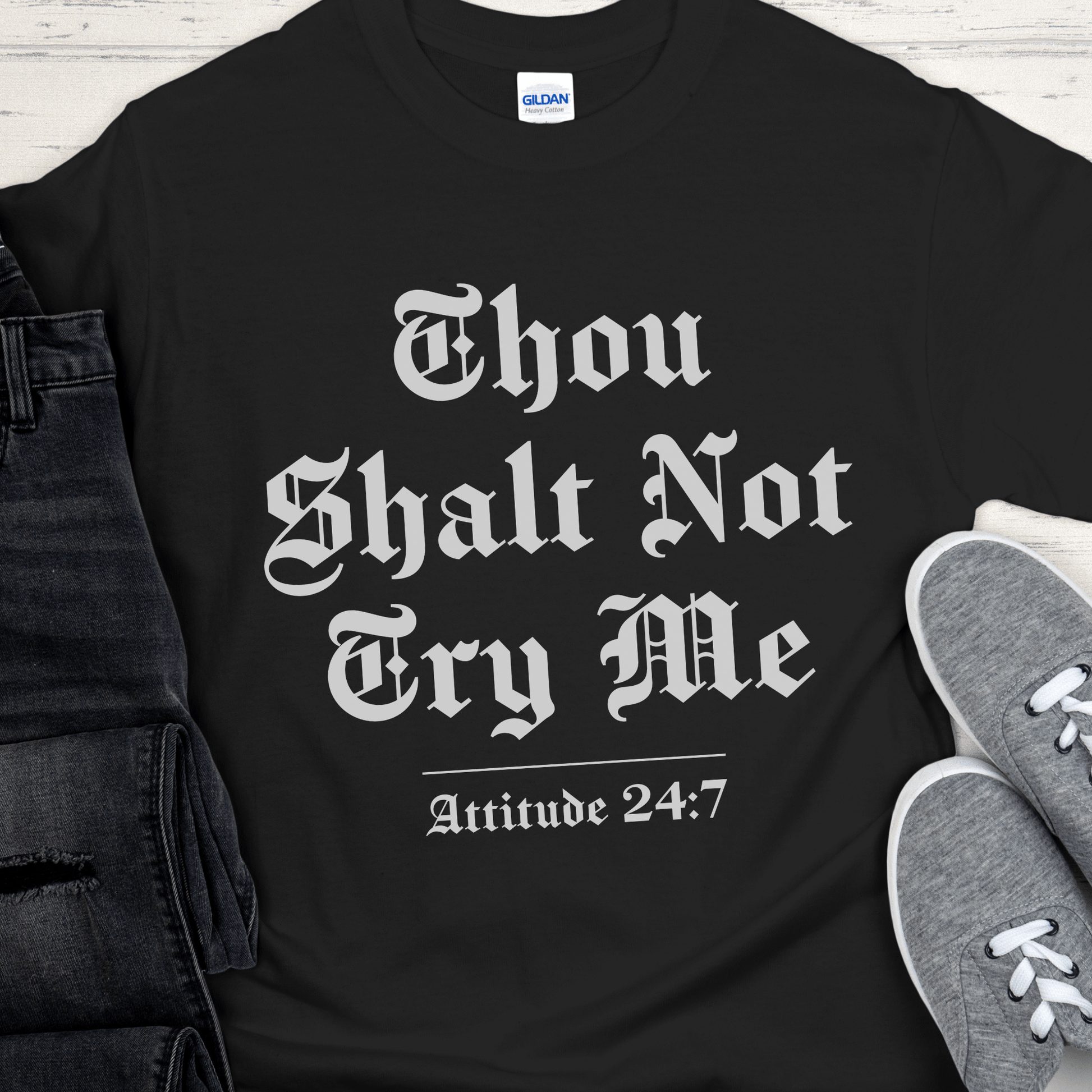 Recovery T-Shirt | Inspiring Sobriety |  Thou Shalt Not Try Me