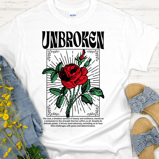 Recovery T-Shirt | Inspiring Sobriety | Unbroken Rose