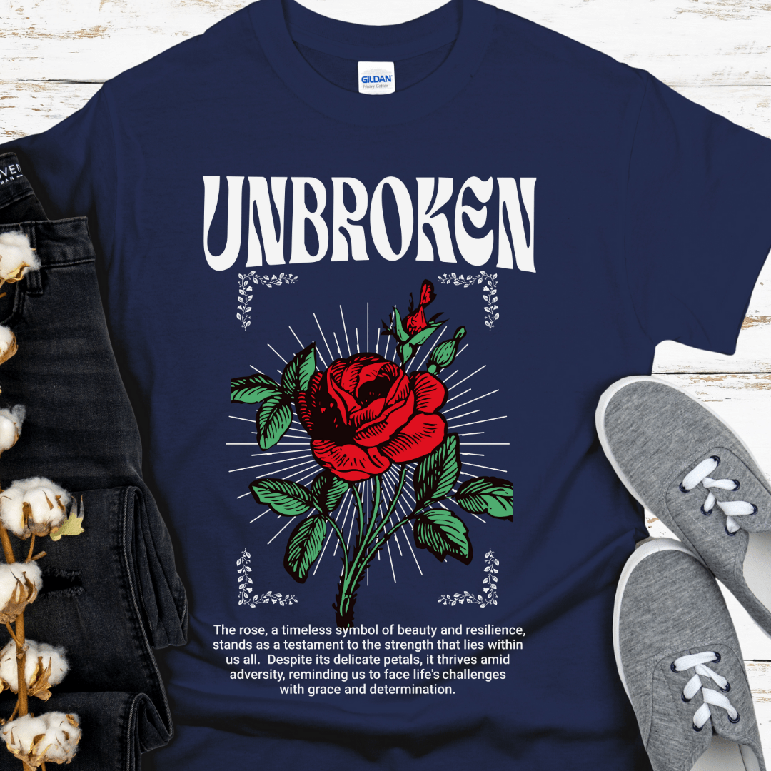 Recovery T-Shirt | Inspiring Sobriety | Unbroken Rose