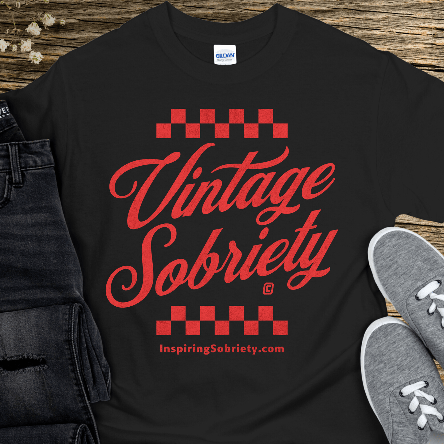 Recovery T-Shirt | Inspiring Sobriety | Vintage Sobriety