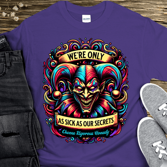 Recovery T-Shirt | Inspiring Sobriety | We're Only As Sick as Our Secrets