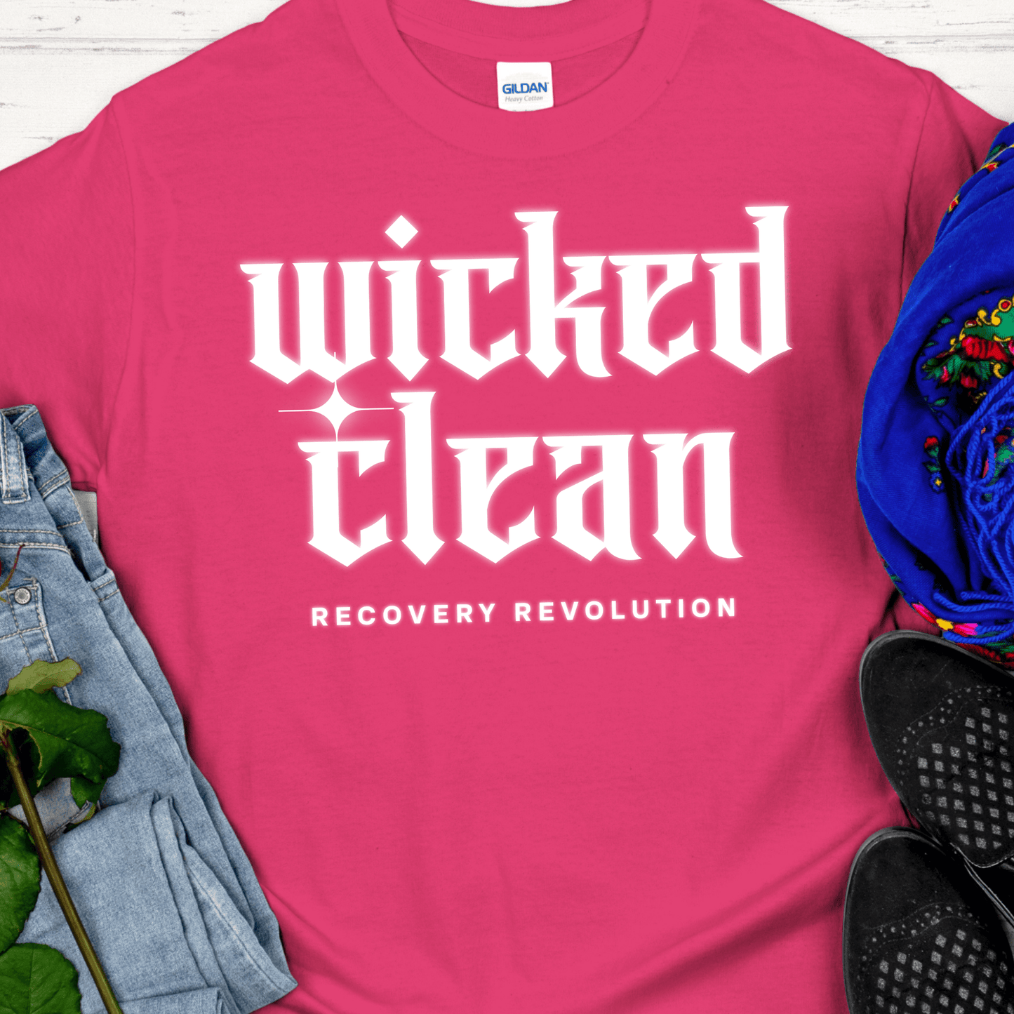 Recovery T-Shirt | Inspiring Sobriety | Wicked Clean