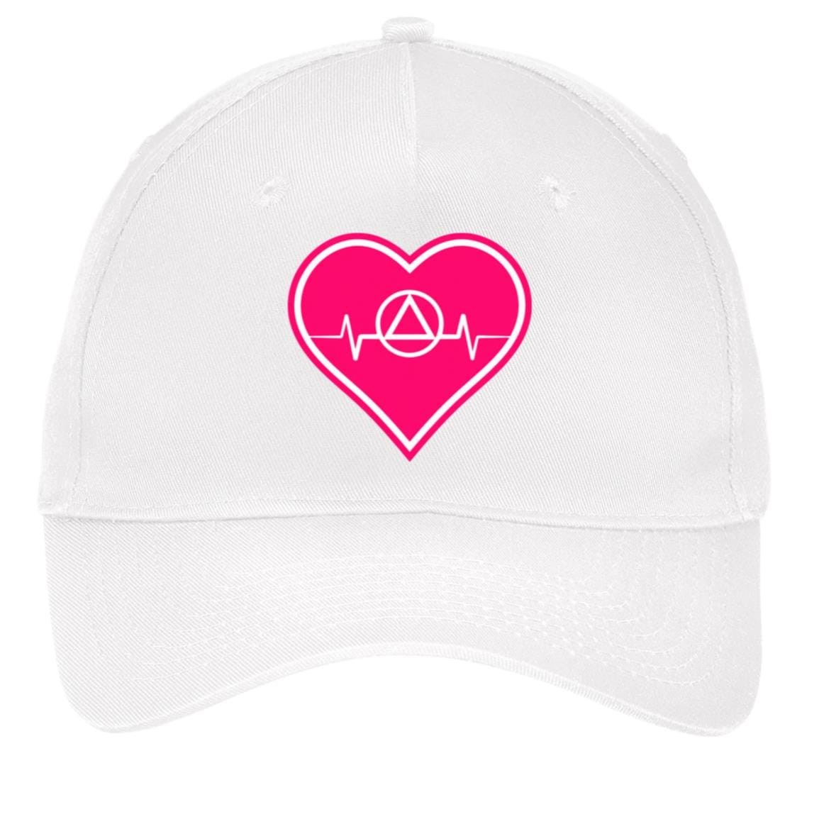 Recovery Twill Cap | Inspiring Sobriety | AA Symbol Heartbeat