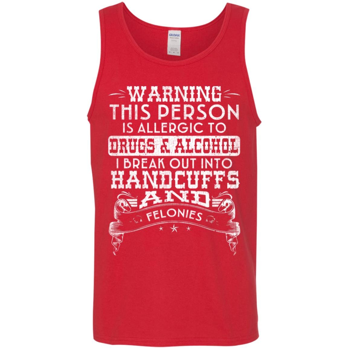 Recovery Unisex Tank | Inspiring Sobriety | Handcuffs and Felonies