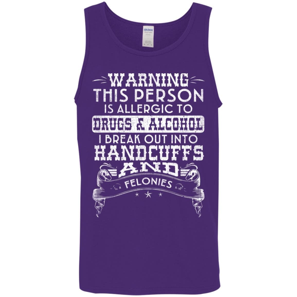 Recovery Unisex Tank | Inspiring Sobriety | Handcuffs and Felonies