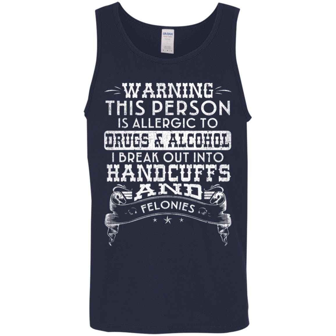 Recovery Unisex Tank | Inspiring Sobriety | Handcuffs and Felonies