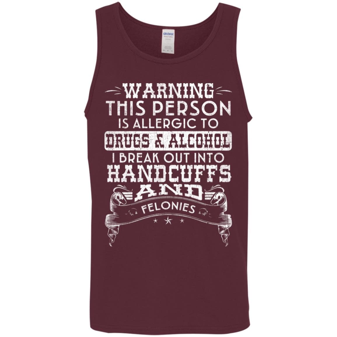 Recovery Unisex Tank | Inspiring Sobriety | Handcuffs and Felonies