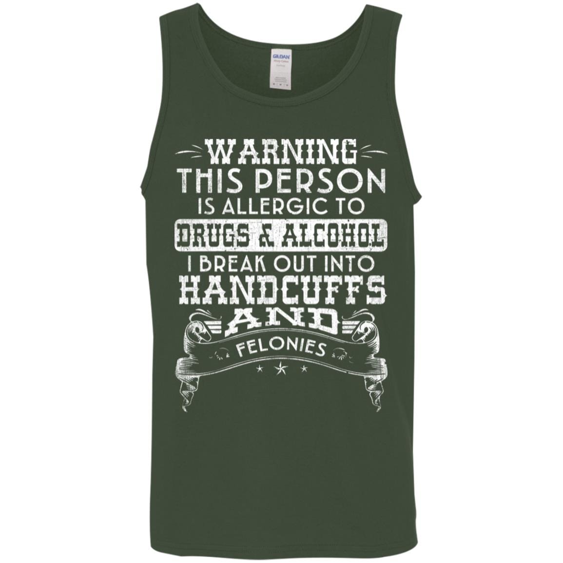 Recovery Unisex Tank | Inspiring Sobriety | Handcuffs and Felonies