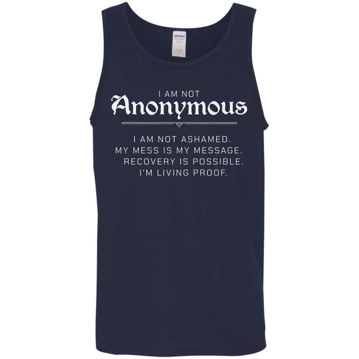 Recovery Unisex Tank | Inspiring Sobriety | I Am Not Anonymous