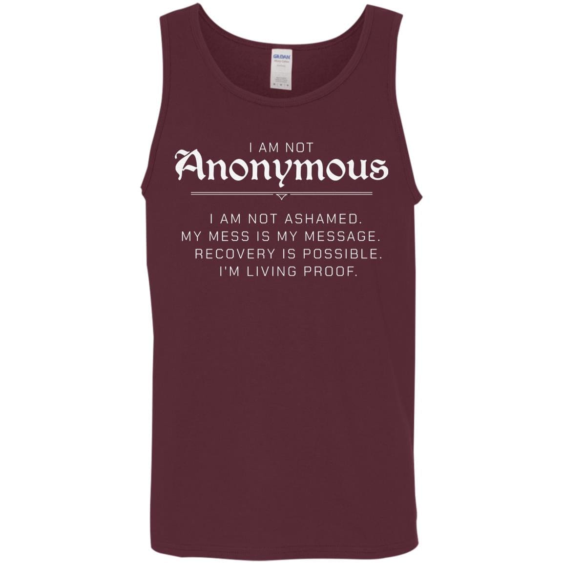 Recovery Unisex Tank | Inspiring Sobriety | I Am Not Anonymous