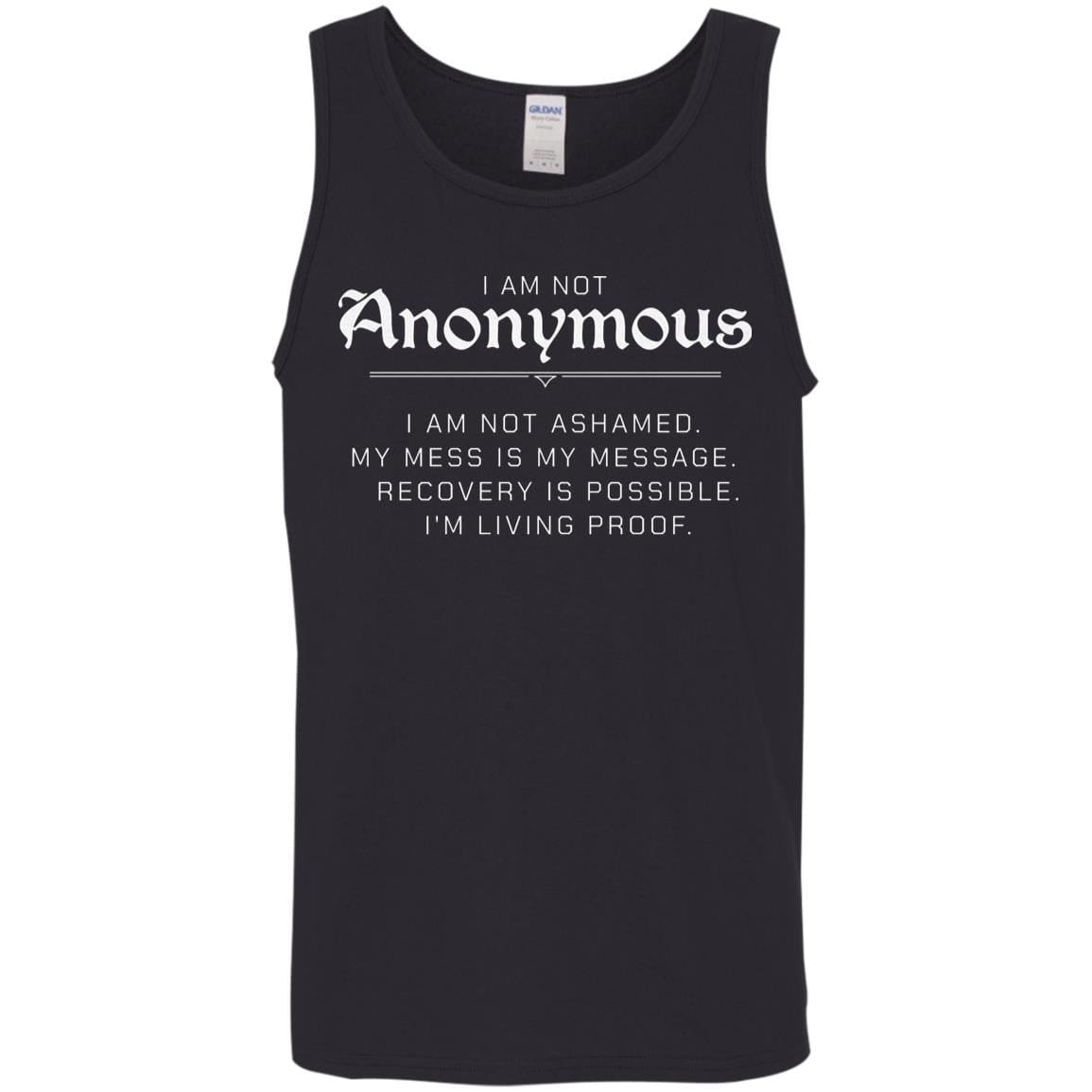 Recovery Unisex Tank | Inspiring Sobriety | I Am Not Anonymous