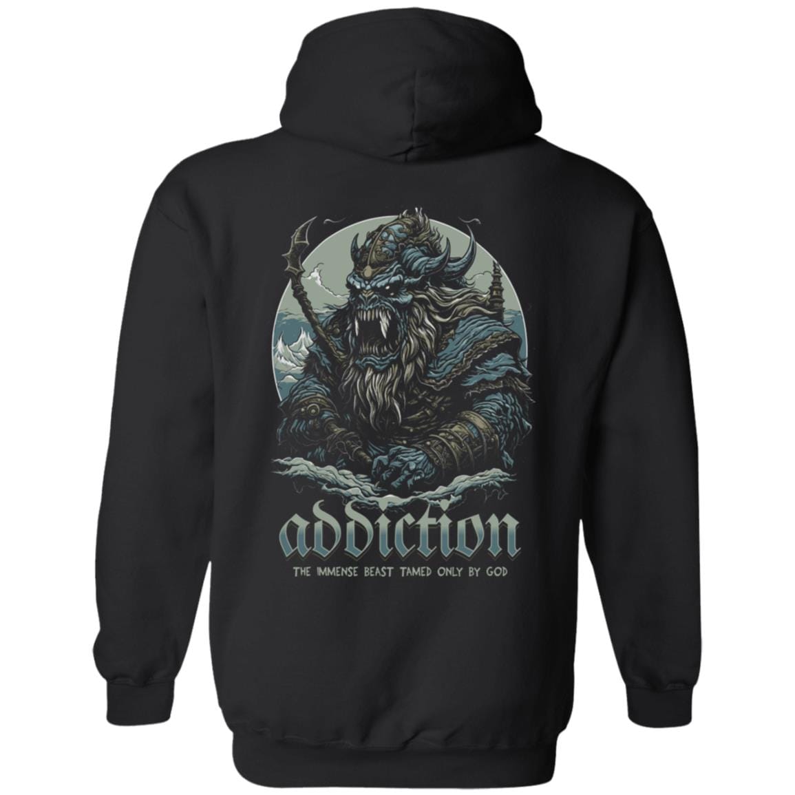Recovery Zip Hoodie | Inspiring Sobriety | Addiction, The Immense Beast Tamed Only By God
