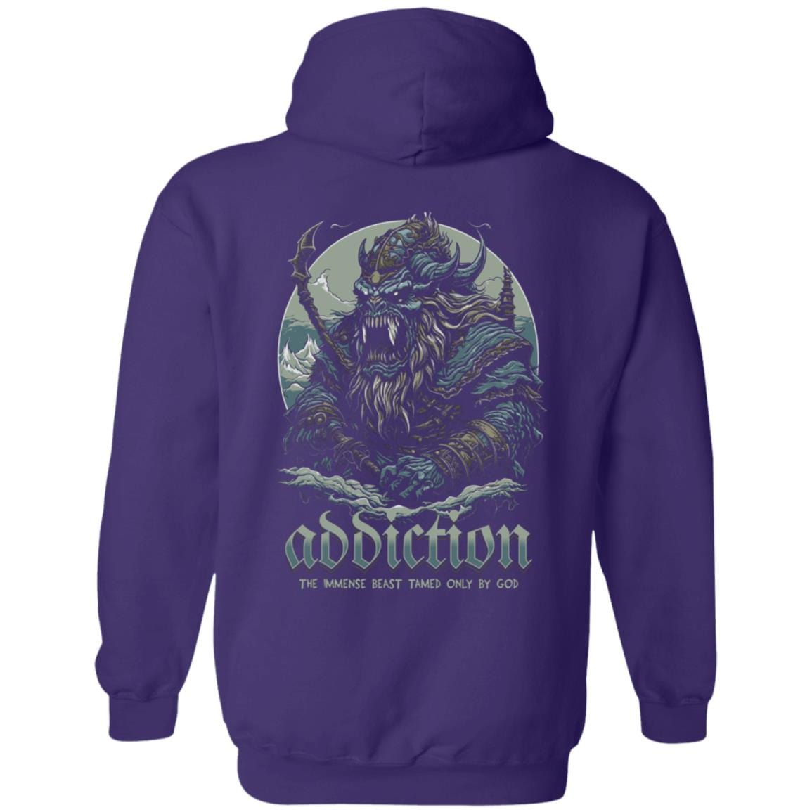 Recovery Zip Hoodie | Inspiring Sobriety | Addiction, The Immense Beast Tamed Only By God