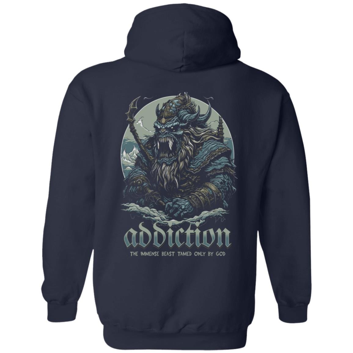 Recovery Zip Hoodie | Inspiring Sobriety | Addiction, The Immense Beast Tamed Only By God