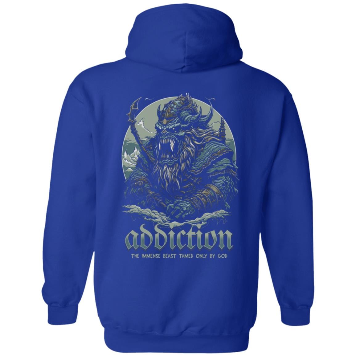 Recovery Zip Hoodie | Inspiring Sobriety | Addiction, The Immense Beast Tamed Only By God