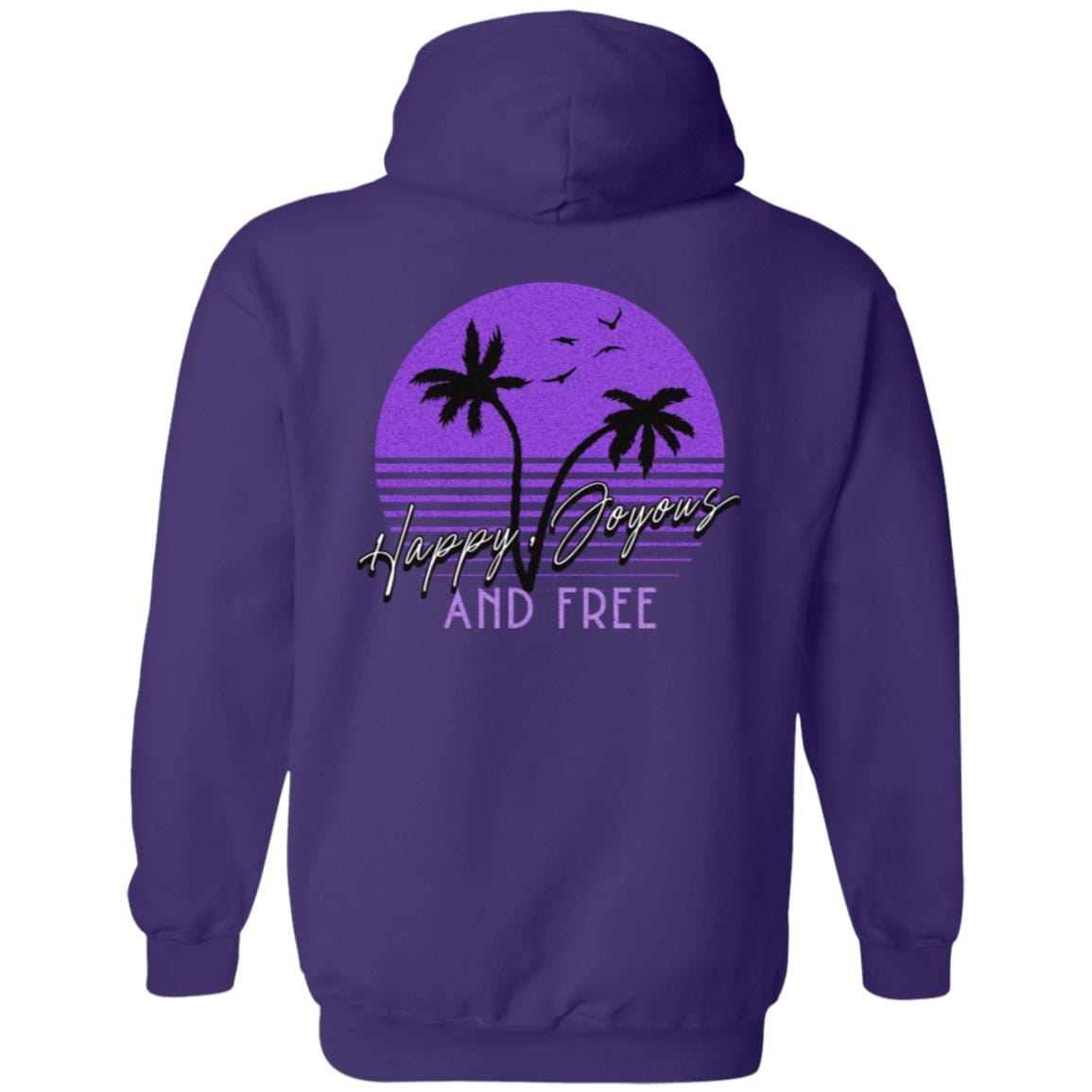 Recovery Zip Hoodie | Inspiring Sobriety | Happy, Joyous & Free Sunset