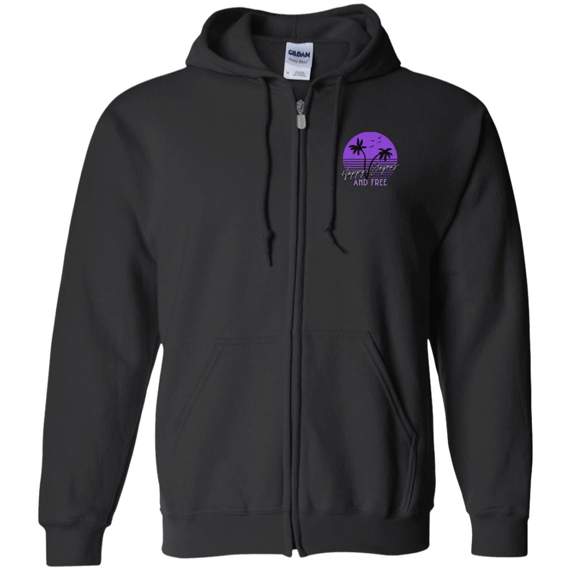 Recovery Zip Hoodie | Inspiring Sobriety | Happy, Joyous & Free Sunset