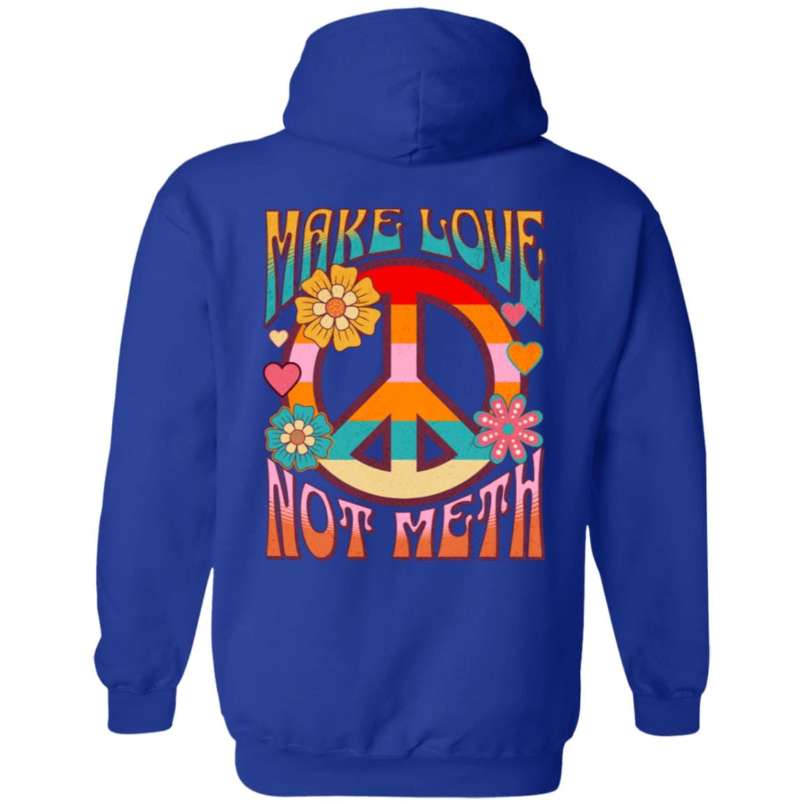 Recovery Zip Hoodie | Inspiring Sobriety | Make Love Not Meth (Retro)