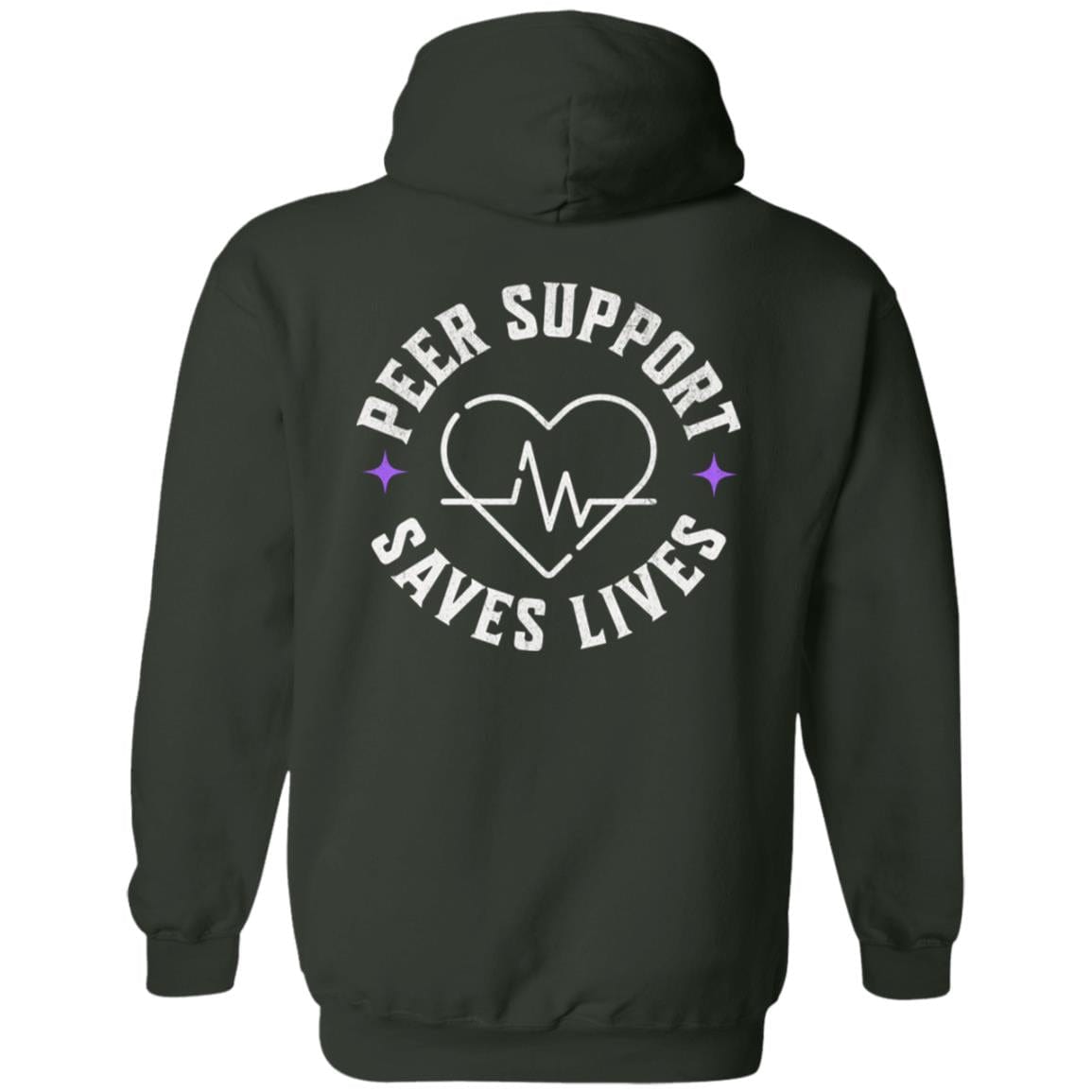 Recovery Zip Hoodie | Inspiring Sobriety | Peer Support Saves Lives