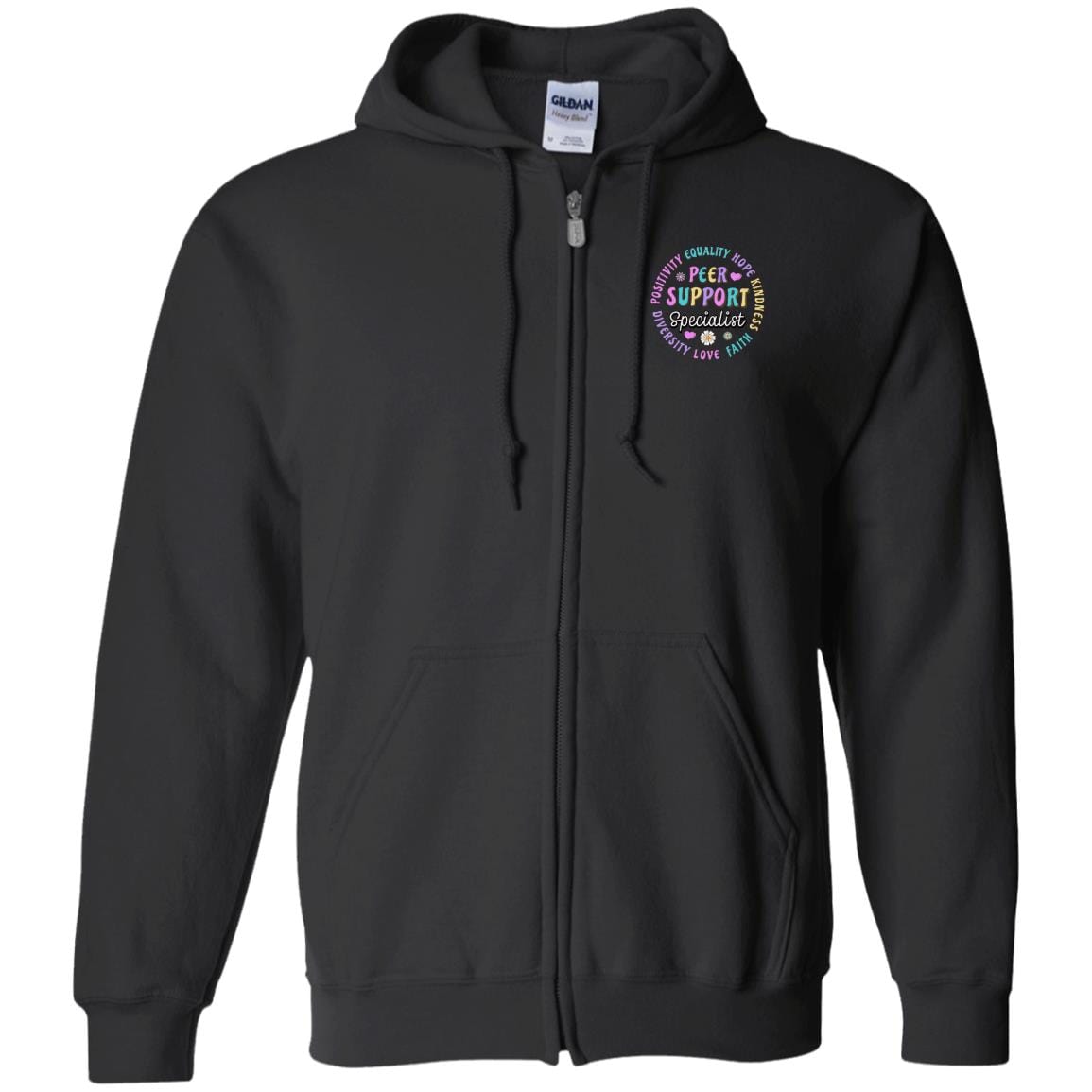 Recovery Zip Hoodie | Inspiring Sobriety | Peer Support Specialist