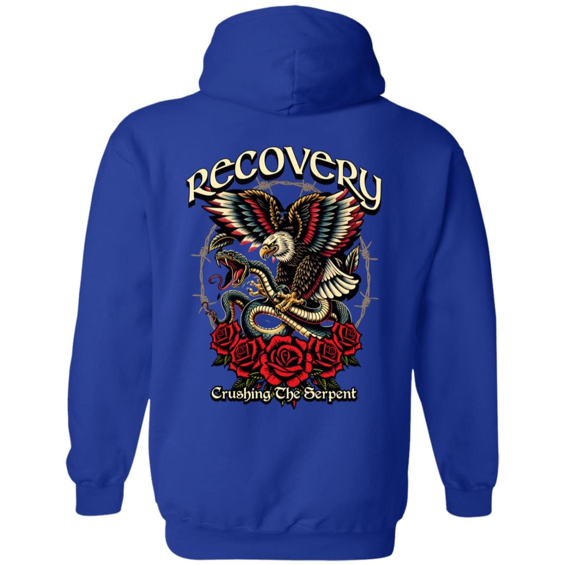 Recovery Zip Hoodie | Inspiring Sobriety | Recovery - Crushing The Serpent