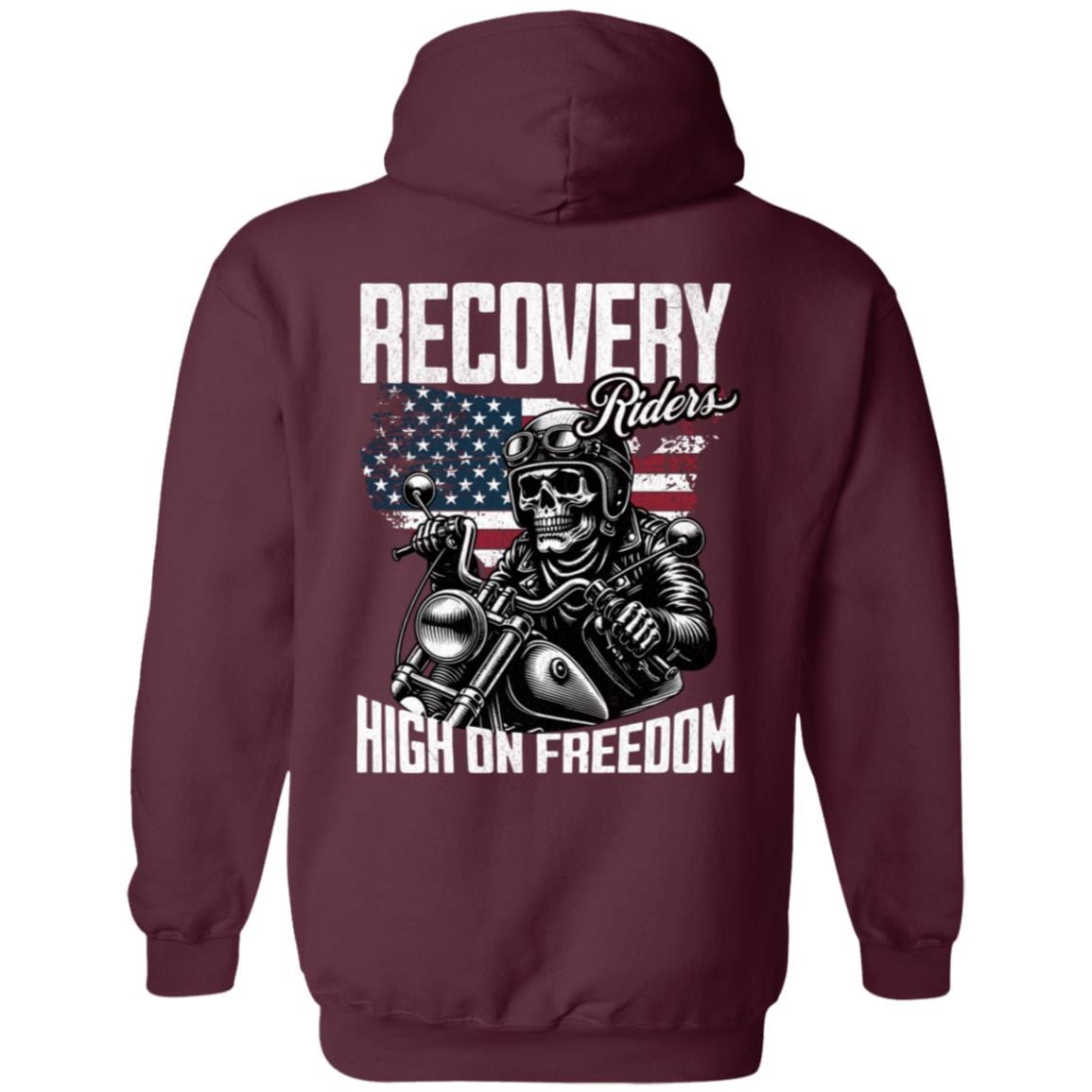 Recovery Zip Hoodie | Inspiring Sobriety | Recovery Riders - High On Freedom