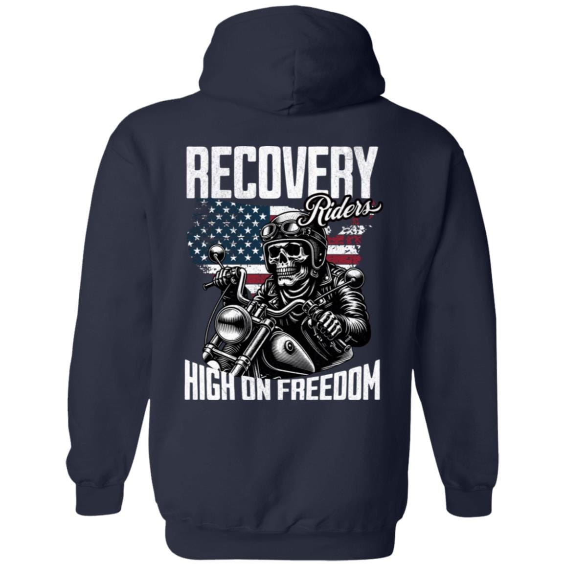 Recovery Zip Hoodie | Inspiring Sobriety | Recovery Riders - High On Freedom