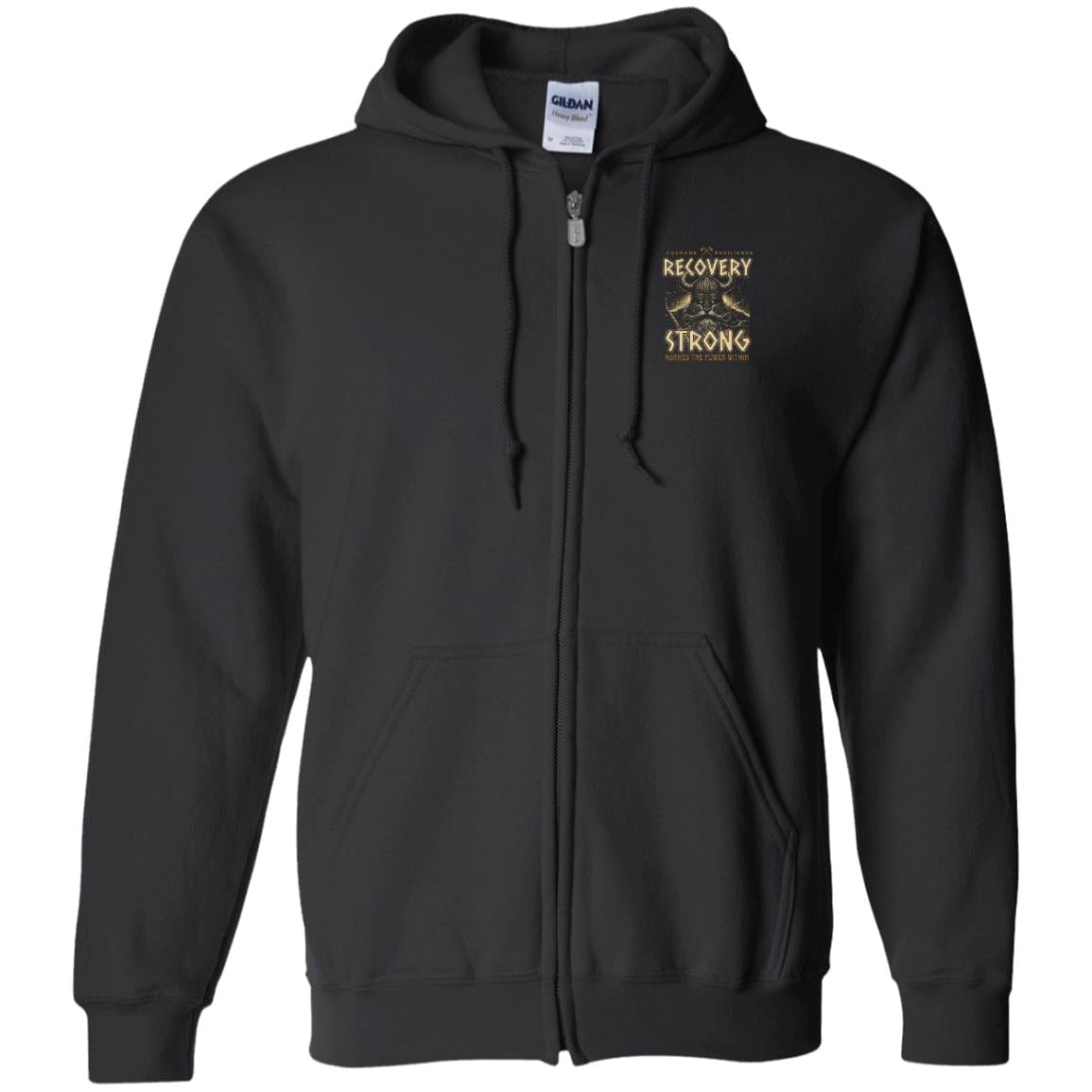 Recovery Zip Hoodie | Inspiring Sobriety | Recovery Strong Warrior