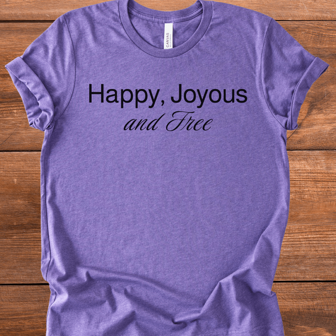 Vintage Blend Recovery T-Shirt | Inspiring Sobriety | Happy, Joyous and Free