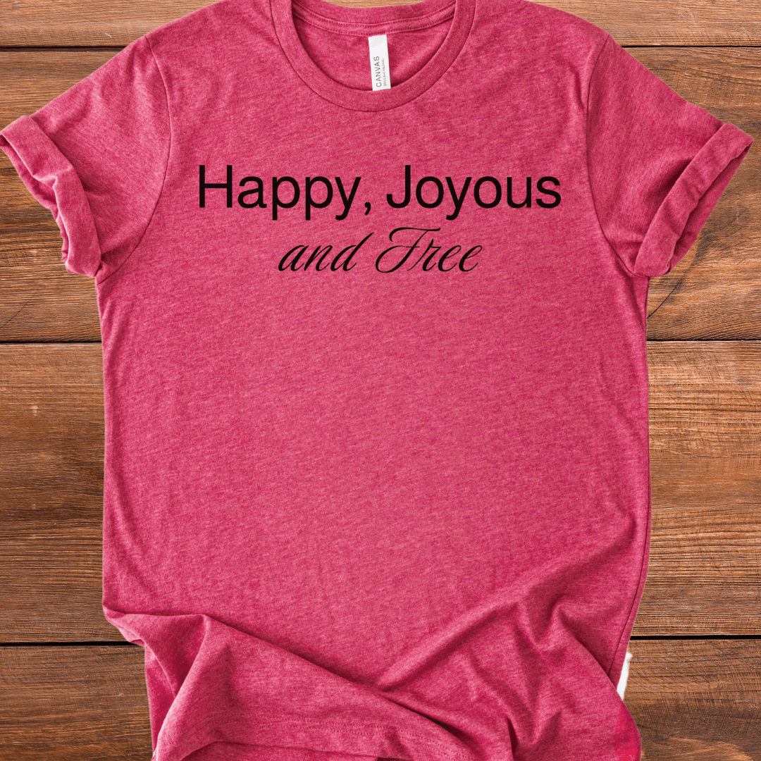 Vintage Blend Recovery T-Shirt | Inspiring Sobriety | Happy, Joyous and Free