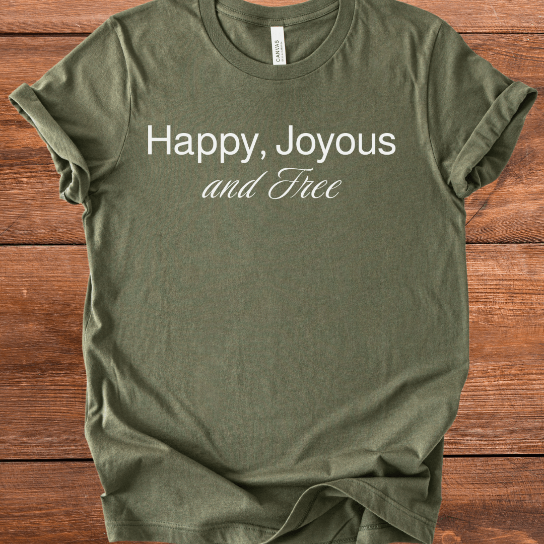 Vintage Blend Recovery T-Shirt | Inspiring Sobriety | Happy, Joyous and Free