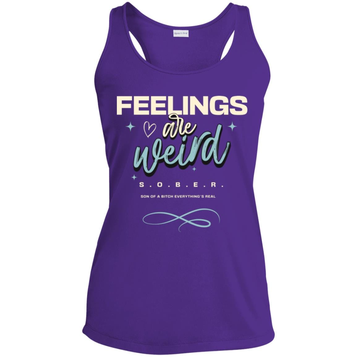 Womens Recovery Tank | Inspiring Sobriety | Feelings Are Weird