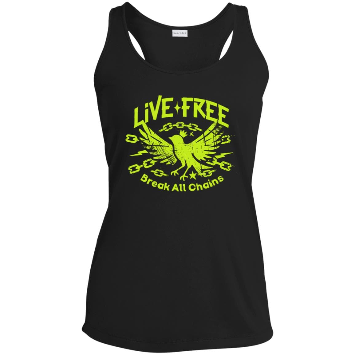 Womens Recovery Tank | Inspiring Sobriety | Live Free, Break All Chains