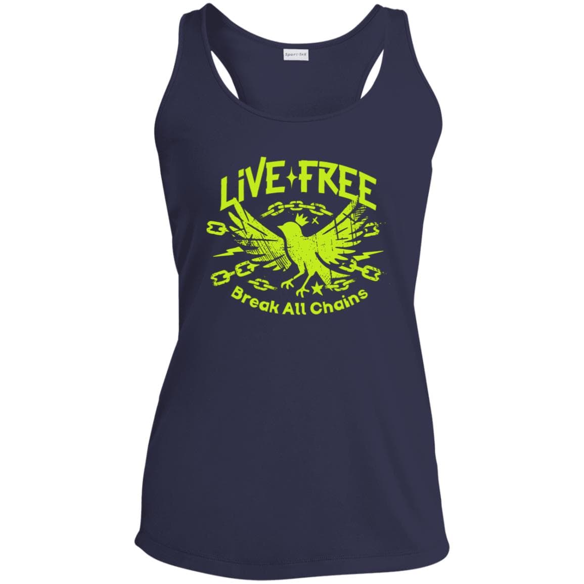 Womens Recovery Tank | Inspiring Sobriety | Live Free, Break All Chains