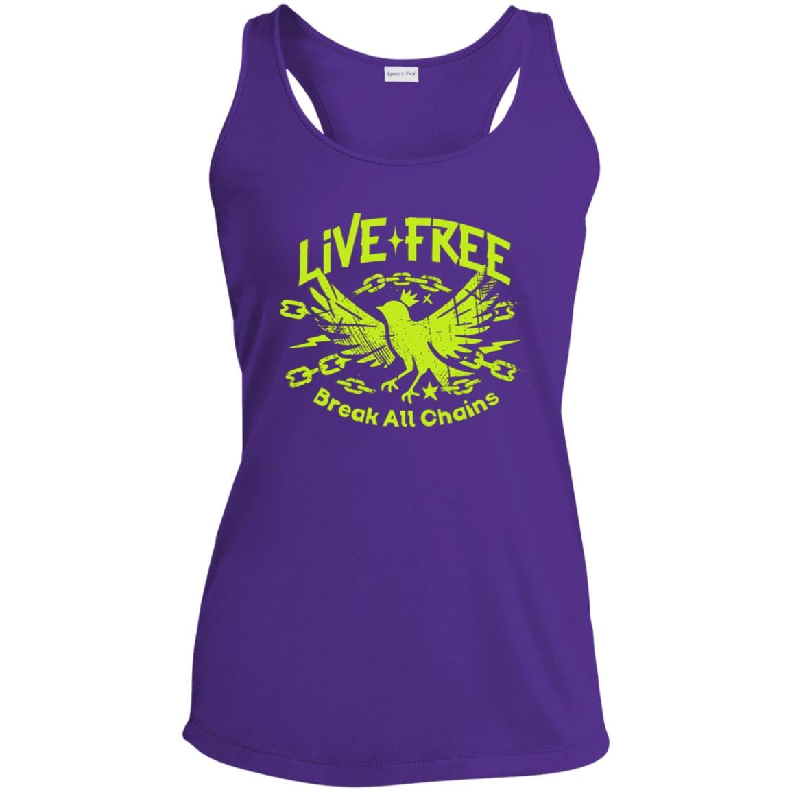 Womens Recovery Tank | Inspiring Sobriety | Live Free, Break All Chains