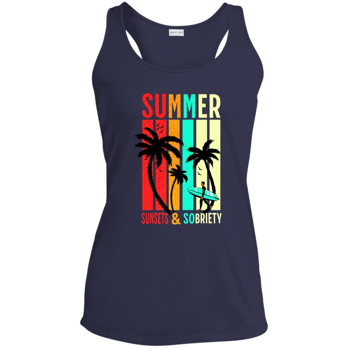 Womens Recovery Tank | Inspiring Sobriety | Summer Sunsets & Sobriety