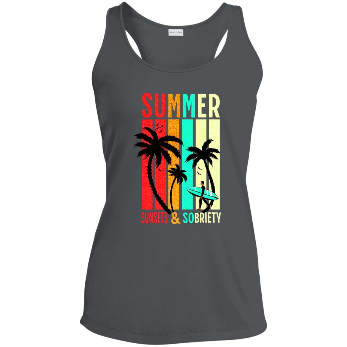 Womens Recovery Tank | Inspiring Sobriety | Summer Sunsets & Sobriety