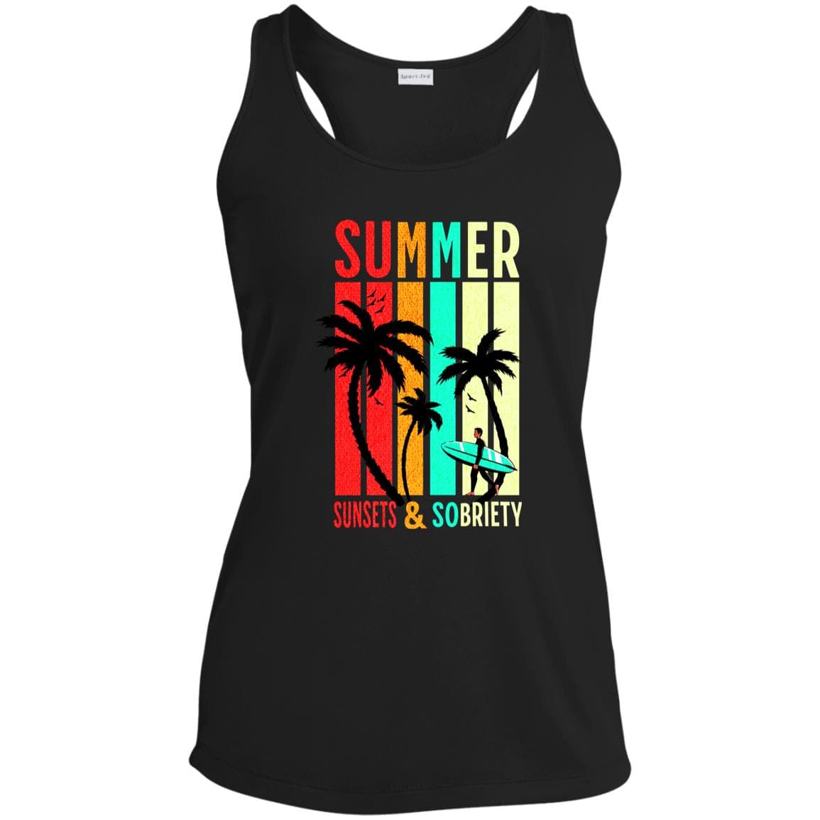 Womens Recovery Tank | Inspiring Sobriety | Summer Sunsets & Sobriety