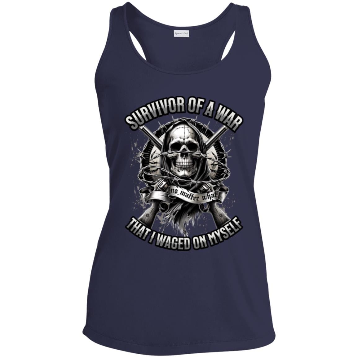 Womens Recovery Tank | Inspiring Sobriety | Survivor of a War I Waged On Myself