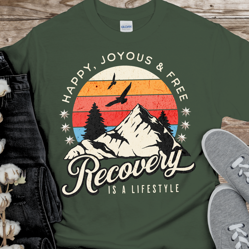 Recovery T Shirt Inspiring Sobriety Recovery Is A Lifestyle