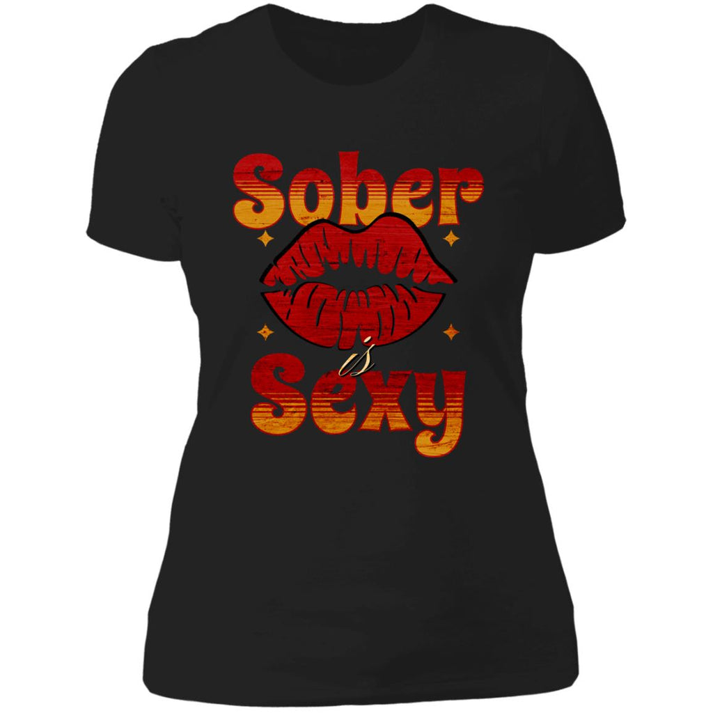 Womens Recovery T Shirt Inspiring Sobriety Sober Is Sexy