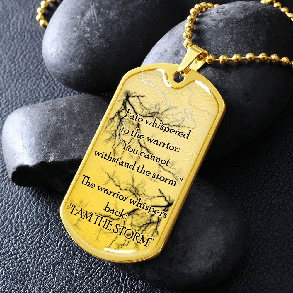 Recovery Dog Tag Necklace | Inspiring Sobriety | The Warrior and The Storm
