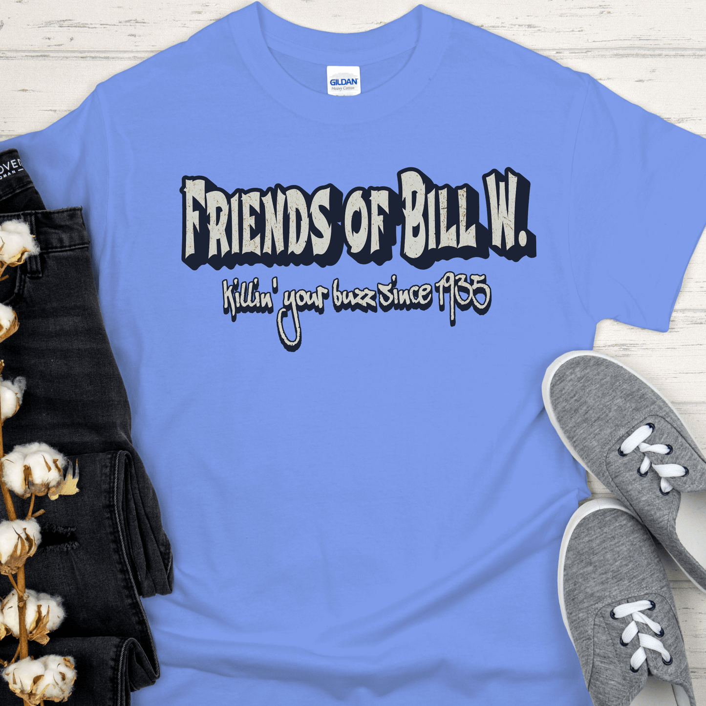 Recovery T-Shirt | Inspiring Sobriety | Friends of Bill W. - Killin' Your Buzz Since 1935