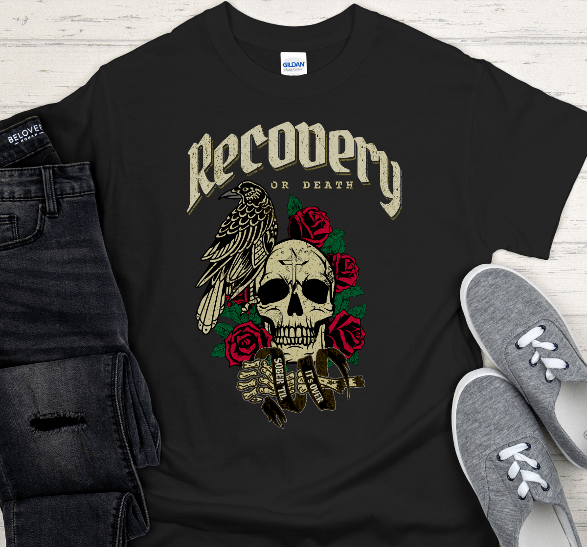 Recovery T-Shirt | Inspiring Sobriety |  Recovery or Death