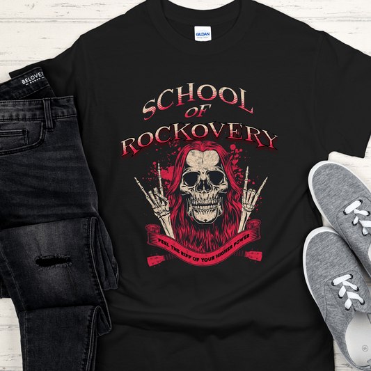 Recovery T-Shirt | Inspiring Sobriety | School of Rockovery