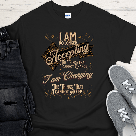 Recovery T-Shirt | Inspiring Sobriety | Serenity Prayer Twist