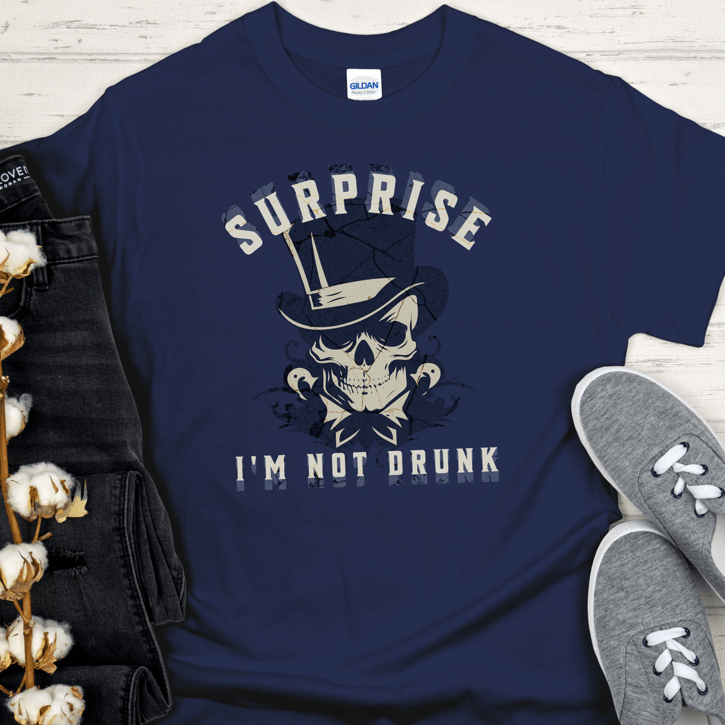 Recovery T-Shirt | Inspiring Sobriety | Surprise I'm Not Drunk