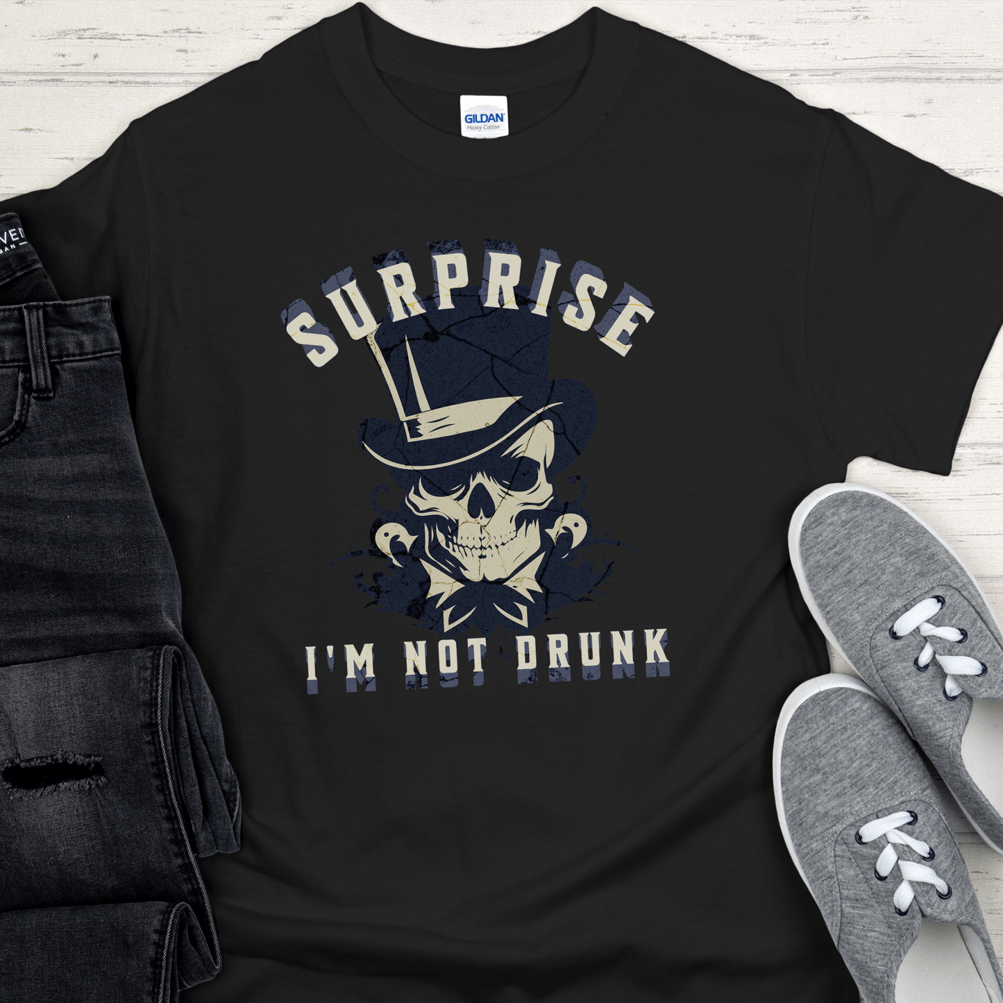 Recovery T-Shirt | Inspiring Sobriety | Surprise I'm Not Drunk