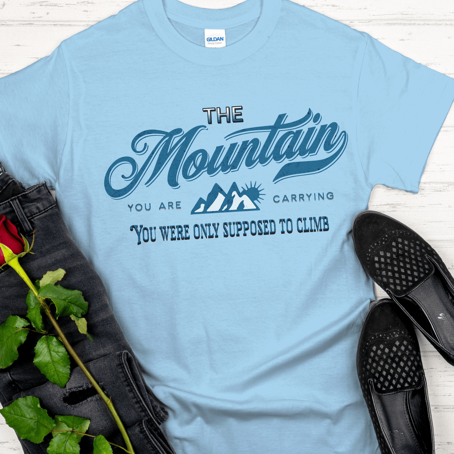 Recovery T-Shirt | Inspiring Sobriety | The Mountain You Are Carrying